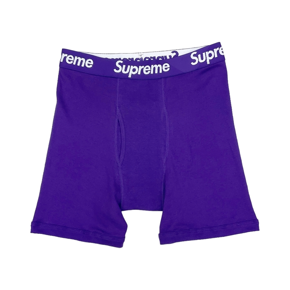 Supreme x Hanes Boxer Briefs Purple